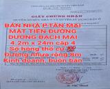 BÁN NHÀ ĐẤT TÂN MAI MẶT TIỀN DƯƠNG BẠCH MAI, ĐƯỜNG RỘNG 8m BUÔN BÁN