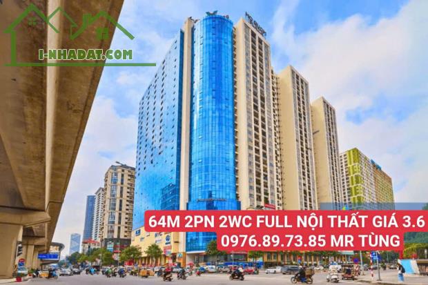 Căn hộ Hồ Gươm Plaza Trần Phú 64m 2pn 2wc full nội thất giá nhỉnh 3 tỷ