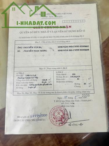 BÁN NHÀ GỘP 2 SỔ LIỀN NHAU TRƯƠNG ĐĂNG QUẾ P3, THÔNG RA PHẠM VĂN ĐỒNG GẦN NGÃ 6 Gò Vấp - 1