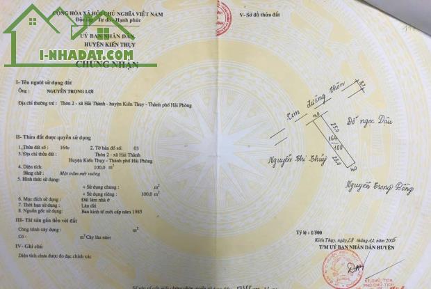 Bán đất Hải Thành 2 - Dương Kinh - Hải Phòng