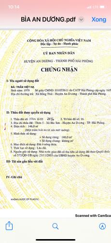 ĐẤT ĐẸP - GIÁ TỐT - Vị Trí Đắc Địa Tại Thôn 5, Xã Bắc Sơn, Huyện An Dương, Hải Phòng