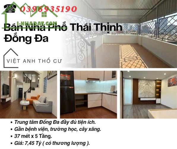 Bán nhà phố Thái Thịnh_Nội Thất Hiện Đại_Trước Nhà Thoáng_Giá: 7.45 Tỷ_Lh: 0396935190.