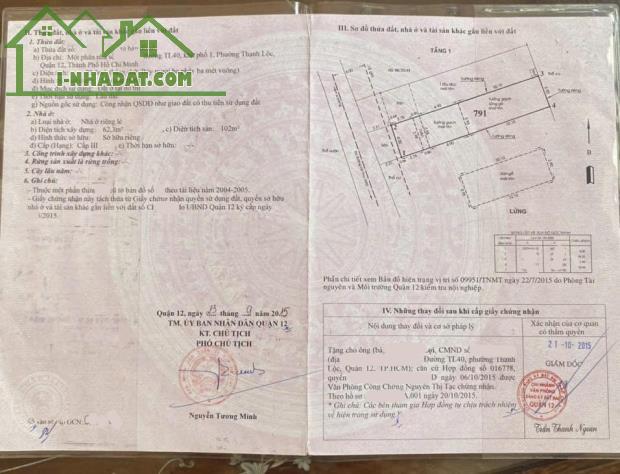 HAI LÔ ĐẤT  LIỀN KỀ THÀNH LỘC 39,  QUẬN 12 - 1