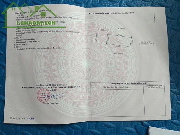 Bán đất Núi Đối - Kiến Thụy - Hải Phòng