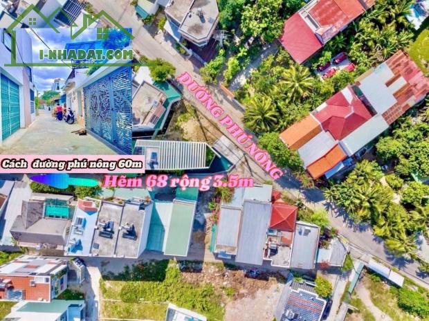 ĐẤY HẺM 68 PHÚ NÔNG, 70M2, NGANG 5,5M, HƯỚNG MÁT, GIÁ CHỈ 1 TỶ 750 - 1