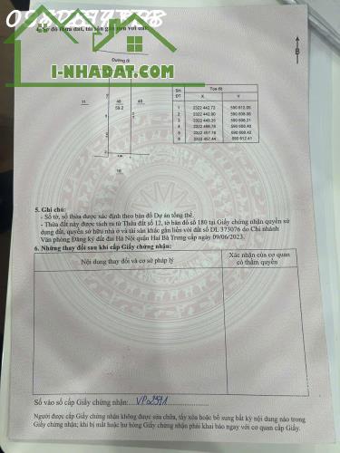 Lô đất siêu hiếm Dương Văn Bé - Hai Bà Trưng, 118m², kinh doanh tốt
 • Mặt tiền 8m, diện - 2