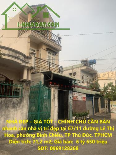 NHÀ ĐẸP – GIÁ TỐT - CHÍNH CHỦ CẦN BÁN nhanh căn nhà  vị trí đẹp tại TP Thủ Đức, TPHCM - 4