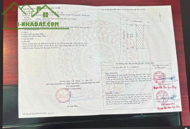 ĐẤT ĐẸP - GIÁ TỐT - Vị Trí Đắc Địa Tại Xóm Thượng, Thôn Phú Vinh, Xã Phú Nghĩa, Huyện - 1