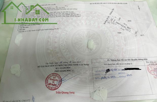 Chính Chủ Cần Bán Lô Đất Thổ Cư Vị Trí Đẹp Tại Tây Ninh - 3