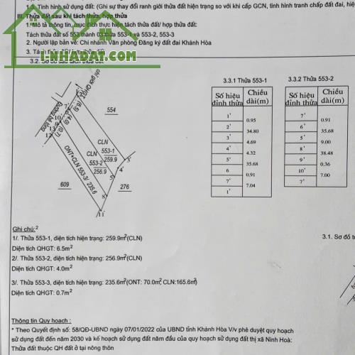 BÁN 3 LÔ ĐẤT THỔ CƯ SHR TRUNG TÂM NINH HÒA-KHÁNH HÒA - 3
