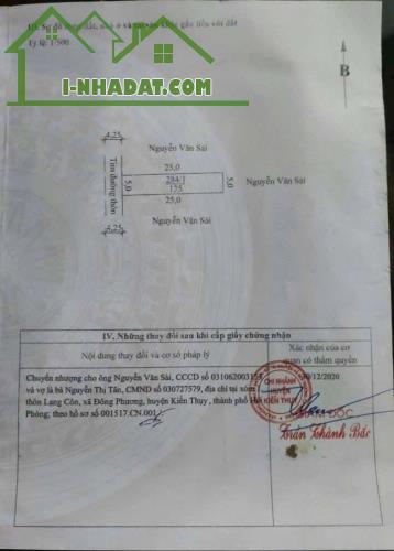 Bán đất Đông Phương - Kiến Thụy - Hải Phòng - 3