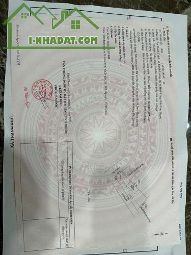 BÁN LÔ GÓC 2MT 6X32=319,6M2 THỔ CƯ FULL SHR THÔNG RA QL13 GIÁ 460TR - 2