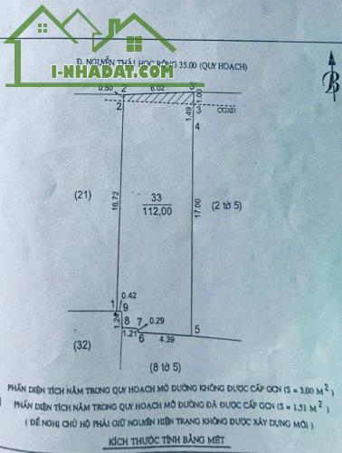 Bán đất có ốt kinh doanh mặt đường Nguyễn Thái Học