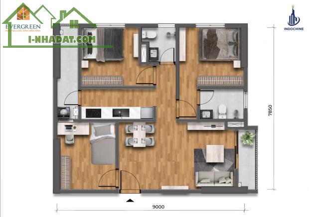 Mở bán quỹ 35 căn góc 3PN cuối cùng tại Evergreen Bắc Giang - 4