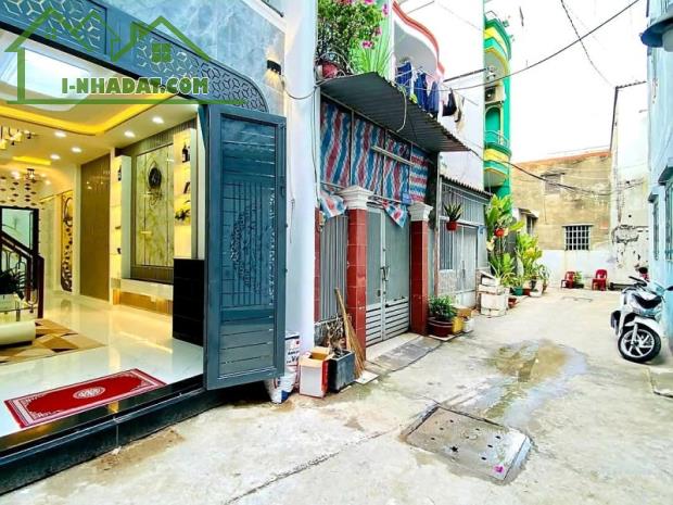 🔥   NHÀ NỘI THẤT ĐẦY ĐỦ - NGAY CHỢ VĂN THÁNH - HẺM XE HƠI KIA - SÁT MẶT TIỀN- 20m VUÔNG - 4