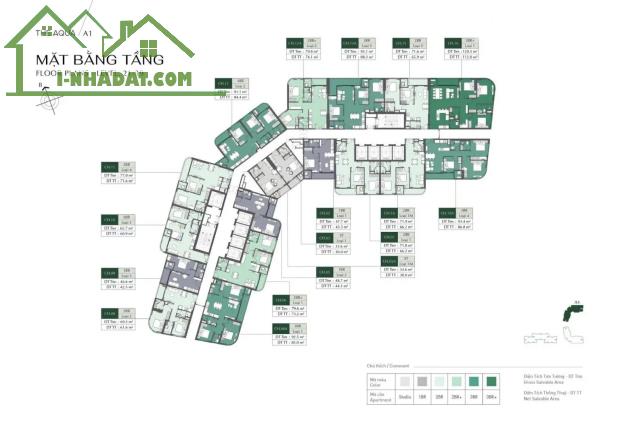 SMART CITY - LUMIÈRE Evergreen - Studio A1 - Tầng Thấp Ban Công Đông Nam Chỉ 3,050 Bao - 1