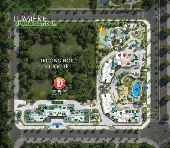 SMART CITY - LUMIÈRE Evergreen - Studio A1 - Tầng Thấp - Ban Công Đông Nam Chỉ 3,050 Bao - 1