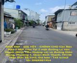 NHÀ ĐẸP - GIÁ TỐT - CHÍNH CHỦ Cần Bán Nhà 2 Mặt Tiền Tại Phường 1, Quận Bình Thạnh, TP.CM