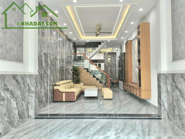 Bình Tân,Nhà Mới 4 tầng 68m2, mặt tiền kinh doanh, gần chợ Gò xoài,giá rẻ. - 1