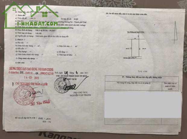 Bán đất 156m2 KQH Hương Sơ, Đối diện Khu Trung tâm Thương Mại, phường Hương Sơ, TP Huế - 4
