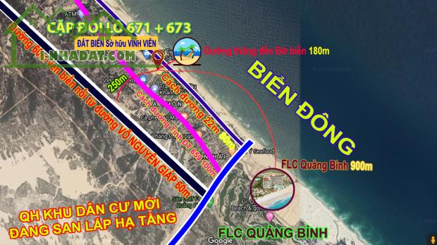 Cần bán gấp 2 lô đất diện tích biệt thự góc sát biển - TĐC Cừa Thôn Hải Ninh giá rẻ - 1