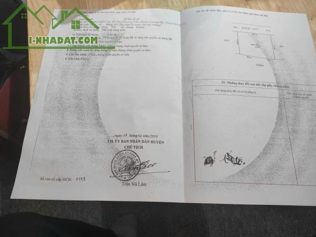 BÁN 236M FULL THỔ CƯ.TRỤC CHÍNH LIÊN THÔN TẠI NAM PHƯƠNG TIẾN. CHƯƠNG MỸ.16,1TR.M² - 2