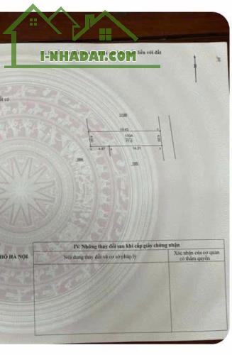 B.á.n Đất Vân Côn, 77m2 , giá 3.1 tỷ, oto vào tận đất, 3 bước ra UBND, công an xã