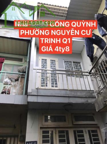 Hạ giá mạnh nhà nhỏ xinh 1 trệt 2 lầu Cống Quỳnh Q1 TP.HCM - 1