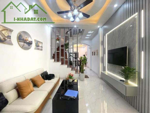 NHÀ MỚI  _ 4,5 TẦNG 35M2 _5,8 TỶ_ NGÕ THÔNG _30M RA MẶT PHỐ MINH KHAI