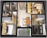 Bán nhanh 2PN2WC Bcons Plaza, 2PN đối nhau, view Đông Nam tầng trung, giá chỉ 1.750 BTP