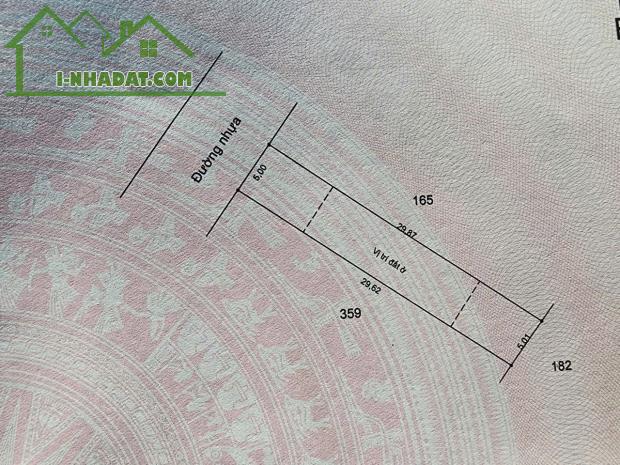 chủ bán lô đất sổ riêng 5x30m có 80m2 đất ở, mặt tiền đường nhựa gần kcn Sonadezi Châu - 1