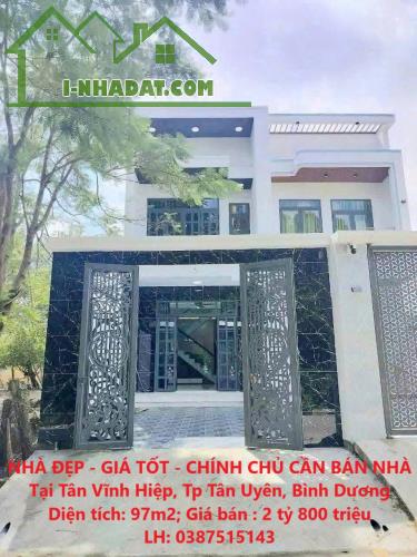 NHÀ ĐẸP - GIÁ TỐT - CHÍNH CHỦ CẦN BÁN NHÀ Tại Tân Vĩnh Hiệp, Tp Tân Uyên, Bình Dương - 4