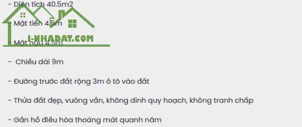 🪙 40,5M2 FULL THỔ CƯ - Ô TÔ VÀO ĐẤT - GIÁ CHỈ 1,85 TỶ 🪙 - 2