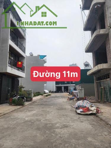 Bán Đất Dịch Vụ Vân Canh Hoài Đức, 55m2 Mặt tiền 5.52m Đường 11m có vỉa hè cạnh trường học