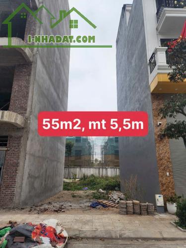 Bán Đất Dịch Vụ Vân Canh Hoài Đức, 55m2 Mặt tiền 5.52m Đường 11m có vỉa hè cạnh trường học - 1