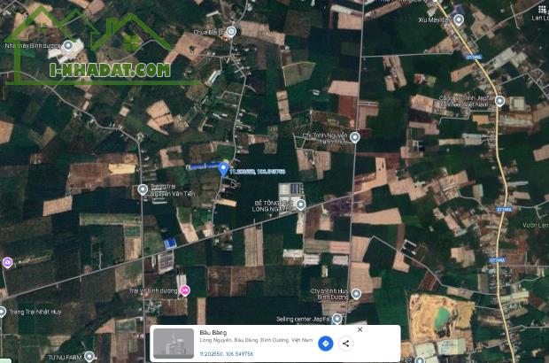 🏡 Bán Sào Đất 🌟 Mặt Tiền Đường Long Nguyên 24M 🛣️ Nhà Hiện Hữu 🏠 Sau Đất Xí Nghiệp 🔧 - 1