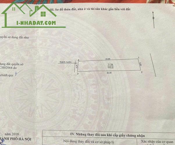 BÁN 110m*MT4.85m ĐẤT PHÂN LÔ-MẶT HỒ- BỆNH VIỆN NÔNG NGHIỆP, NGỌC HỒI GIÁ 11.2 TỶ - 3