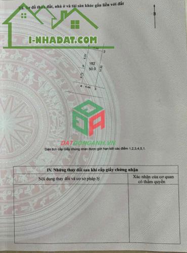 BÁN ĐẤT 50M2 THÔN ĐOÀI VIỆT HÙNG ĐÔNG ANH - VỊ TRÍ ĐẮC ĐỊA FULL TIỆN ÍCH