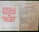 ĐẤT CHÍNH CHỦ - Bán Đất Trung Tâm Đường Hùng Vương, P Lộc Thọ, TP Nha Trang, Khánh Hòa