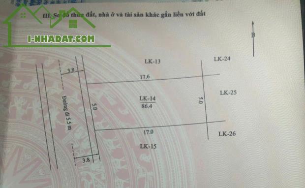 CC cần bán đất đấu giá đông sơn chương mỹ 86m - 1