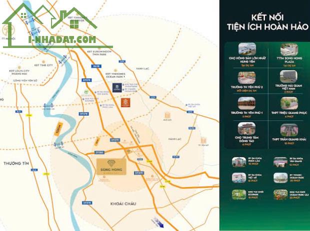 BÁN GẤP CĂN BIỆT THỰ SÔNG HỒNG DIAMOND CITY – HƯNG YÊN Vị trí vàng – Diện tích đẹp – C - 4