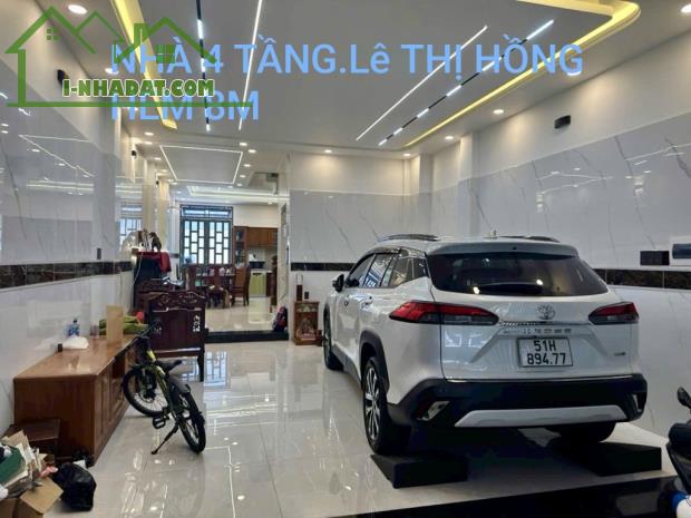 🔥🔥🔥SIÊU PHẨM 4 TẦNG KIÊN CỐ - HẺM XE TẢI 8 M .THẲNG 1 TRỤC CÓ VỈA HÈ - LÊ THỊ HỒNG .P 1 - 4