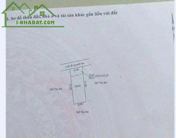 Bán Đất Phú Mỹ, Thủ Dầu Một, Bình Dương. DT: 6*17 tc 80m - 2