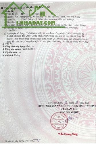 NHÀ CHÍNH CHỦ - 2 MẶT TIỀN - Ấp Trường Giang, Xã Trường Tây, TX Hòa Thành, Tây Ninh