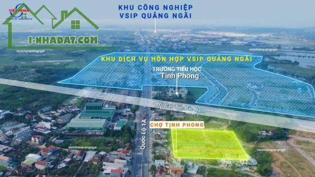 LÔ ĐẤT VÀNG TẠI VSIP QUẢNG NGÃI – VỊ TRÍ SIÊU TIỀM NĂNG NGAY QUỐC LỘ 1A