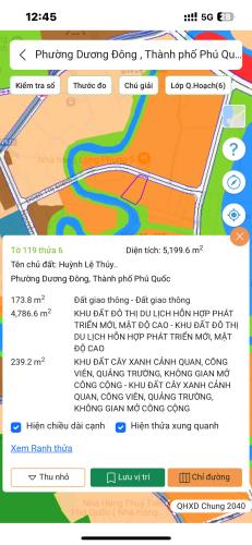 Bàn Lô Đất Cực Hiếm, Hai Mặt Đường View Sông Dương Đông Sat Trung Tâm