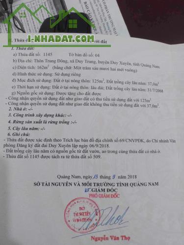 cần bán đất tại xã Duy Trung, Duy Xuyên, Quảng Nam - 3