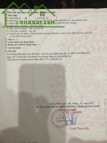 Cần Bán 2 Lô Đất Liền Kề Tại  Khối Bàu Súng, Phường Thanh Hà, Thành Phố Hội An, Tỉnh - 3