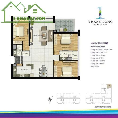 Cần cho thuê nhanh căn chung cư cao cấp Thăng Long Number One view đẹp tại quận Cầy Giấy, - 2