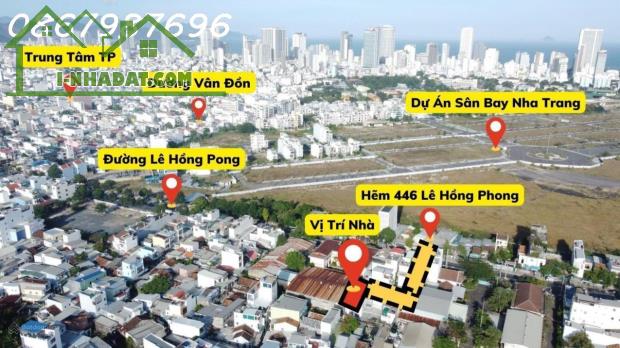 Bán Gấp Nhà 3 Tầng Hẻm Lê Hồng Phong, Nha Trang – 6PN – Giá Cực Tốt Chỉ 28 Triệu/m²